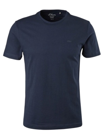 ανδρικό t-shirt navy μπλε s.oliver 2057430-5978