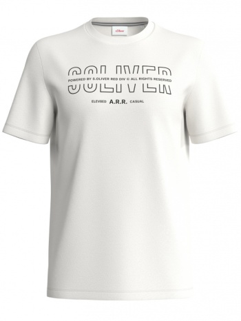 ανδρικό t-shirt λευκό s.oliver 2141460-01d1
