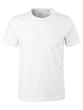 ανδρικό t-shirt λευκό s.oliver 2057430-0100