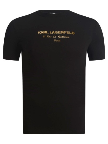 ανδρικό t-shirt μαύρο karl lagerfeld 755056 542224-160