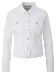 γυναικείο τζιν μπουφάν λευκό s.oliver 2143300-0100