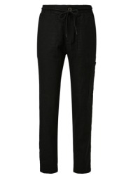 γυναικείο λινό παντελόνι μαύρο s.oliver 2143824-9999