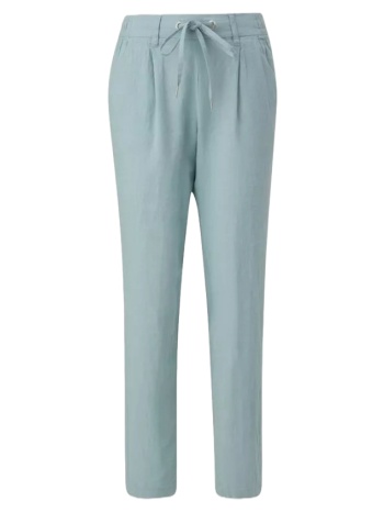 γυναικείο λινό παντελόνι γαλάζιο s.oliver 2143789-6103 σε προσφορά