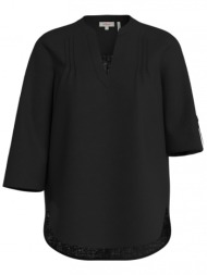 γυναικεία λινή πουκαμίσα μαύρη s.oliver 2144554-9999