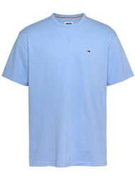 ανδρικό slim t-shirt γαλάζιο tommy jeans dm0dm18649-c3s