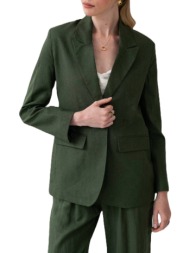 γυναικείο λινό philippa σακάκι πράσινο mind matter l240105010-green