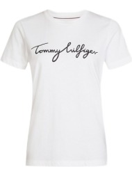 γυναικείο heritage t-shirt λευκό tommy hilfiger ww0ww24967-100