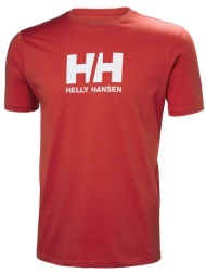 ανδρικό heh logo t-shirt κόκκινο helly hansen 33979-163