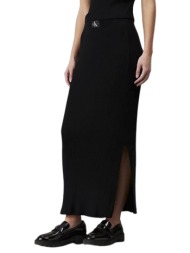 γυναικεία maxi φούστα μαύρη calvin klein j20j223606-beh
