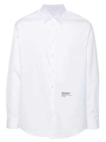 ανδρικό πουκάμισο λευκό dsquared2 s74dm0862s36275-100 σε προσφορά