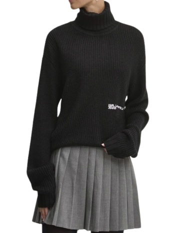 γυναικείο ζιβάγκο πουλόβερ μαύρο karl lagerfeld jeans σε προσφορά