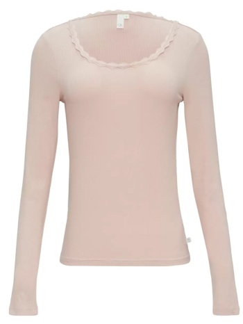 γυναικεία μακρυμάνικη μπλούζα ροζ s.oliver 2158974-4056