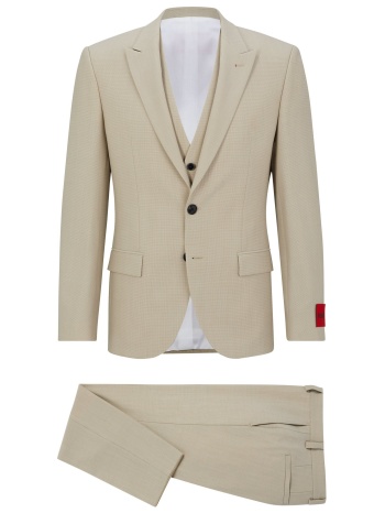 ανδρικό henry getlin κοστούμι μπεζ hugo 50492244-264 σε προσφορά