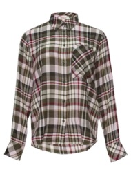 γυναικείο καρό πουκάμισο λαδί s.oliver 2154282-79n0