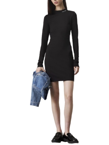 γυναικείο μακρυμάνικο φόρεμα μαύρο calvin klein σε προσφορά