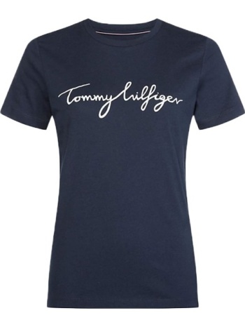 γυναικείο heritage t-shirt navy μπλε tommy hilfiger