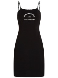 γυναικείο φόρεμα μαύρο karl lagerfeld a1w46081-999 black