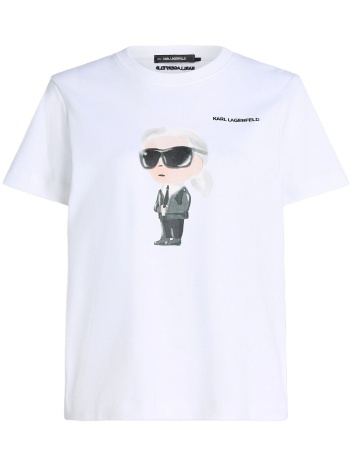 γυναικείο ikon aquarelle k t-shirt λευκό karl lagerfeld σε προσφορά