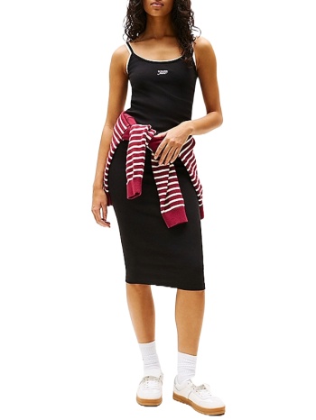 γυναικείο αμάνικο φόρεμα μαύρο tommy jeans dw0dw20330-bds σε προσφορά