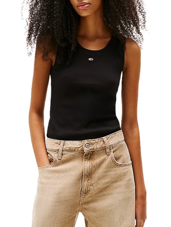 γυναικείο essential tank top μαύρο tommy jeans