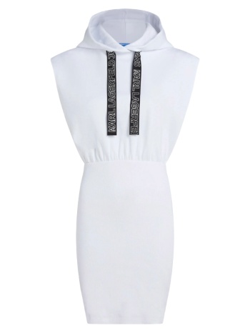 γυναικείο φούτερ φόρεμα λευκό karl lagerfeld jeans σε προσφορά