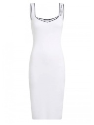 γυναικείο αμάνικο φόρεμα λευκό karl lagerfeld a2w13018-100 white