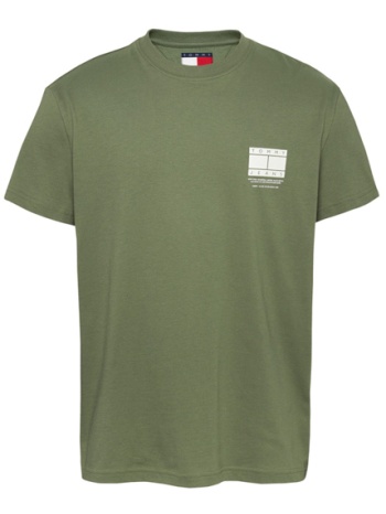 ανδρικό t-shirt λαδί tommy jeans dm0dm20814-mr6