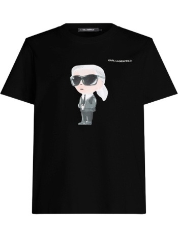 γυναικείο ikon aquarelle t-shirt μαύρο karl lagerfeld σε προσφορά