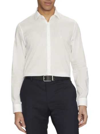 ανδρικό πουκάμισο λευκό calvin klein k10k114356-yaf σε προσφορά