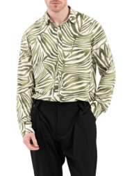 ανδρικό πουκάμισο λαδί vittorio 25103-olive