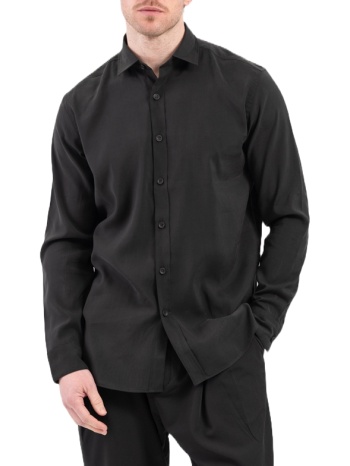 ανδρικό πουκάμισο μαύρο vittorio 2425300-black σε προσφορά