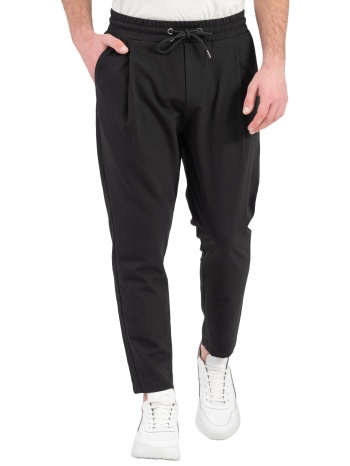 ανδρικό παντελόνι μαύρο vittorio pozzalo-black σε προσφορά