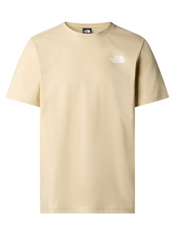 ανδρικό s/s redbox t-shirt μπεζ the north face nf0a87np-3x41