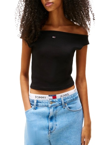γυναικεία μπλούζα μαύρη tommy jeans dw0dw20234-bds