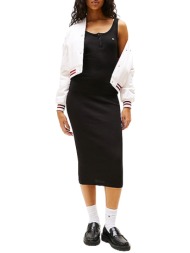 γυναικείο αμάνικο φόρεμα μαύρο tommy jeans dw0dw19477-bds