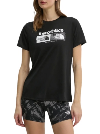 γυναικείο foundation graphic t-shirt μαύρο the north face