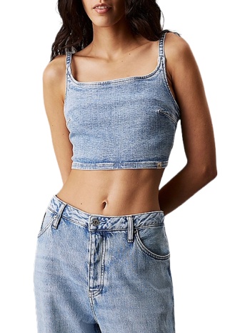 γυναικείο τζιν top γαλάζιο calvin klein j20j225515-1aa σε προσφορά