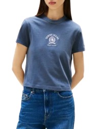 γυναικείο varsity crest t-shirt navy μπλε tommy jeans dw0dw20317-c1g