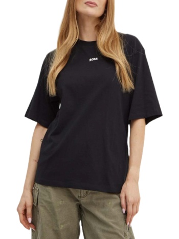 γυναικείο c_enis small logo t-shirt μαύρο boss 50523256-001