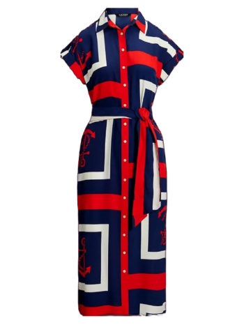 γυναικείο damyna φόρεμα-πουκαμίσα μπλε ralph lauren σε προσφορά