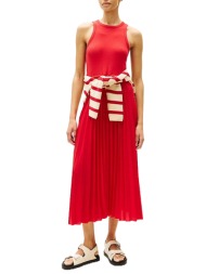 γυναικείο φόρεμα κόκκινο tommy hilfiger ww0ww39342-xlg