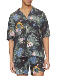 ανδρικό κοντομάνικο πουκάμισο μαύρο hugo 50540065-004