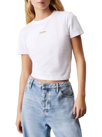 γυναικείο institutional baby t-shirt λευκό calvin klein