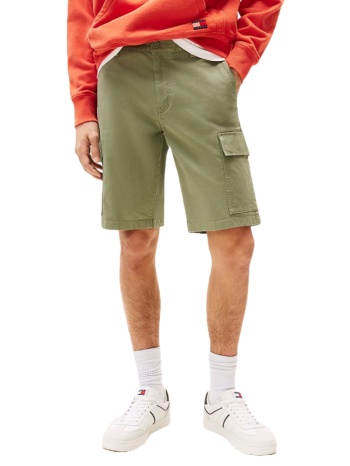 ανδρική cargo βερμούδα χακί tommy jeans dm0dm21949-mr6 σε προσφορά