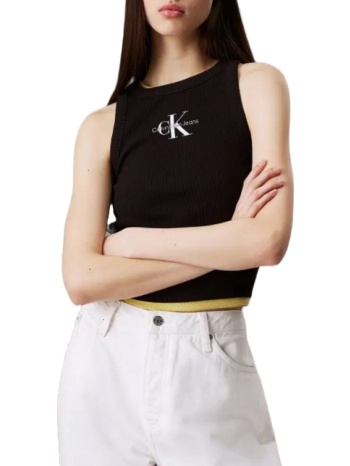 γυναικείο monologo tank top μαύρο calvin klein