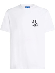 ανδρικό monogram t-shirt λευκό karl lagerfeld jeans a2m17072-100 white