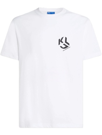 ανδρικό monogram t-shirt λευκό karl lagerfeld jeans