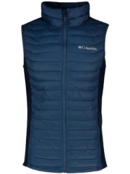 ανδρικό powder pass hybrid γιλέκο μπλε columbia 2126111-478