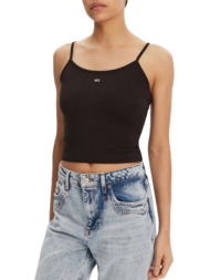 γυναικείο αμάνικο σετ τοπ 2 τεμαχίων λευκό/μαύρο tommy jeans dw0dw18148-0xr