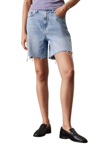 γυναικεία τζιν βερμούδα μπλε calvin klein j20j225155-1aa σε προσφορά